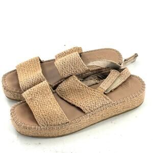 Zara Tan Woven Sandals